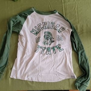 Mens large michigan state Spartans waffle shirt